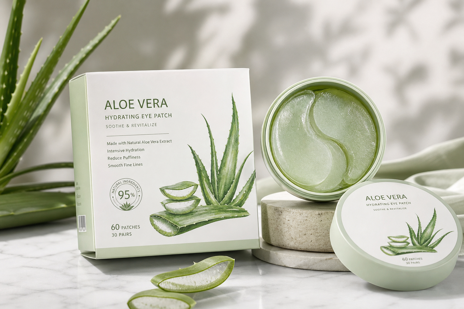 Patchs yeux à l'aloe