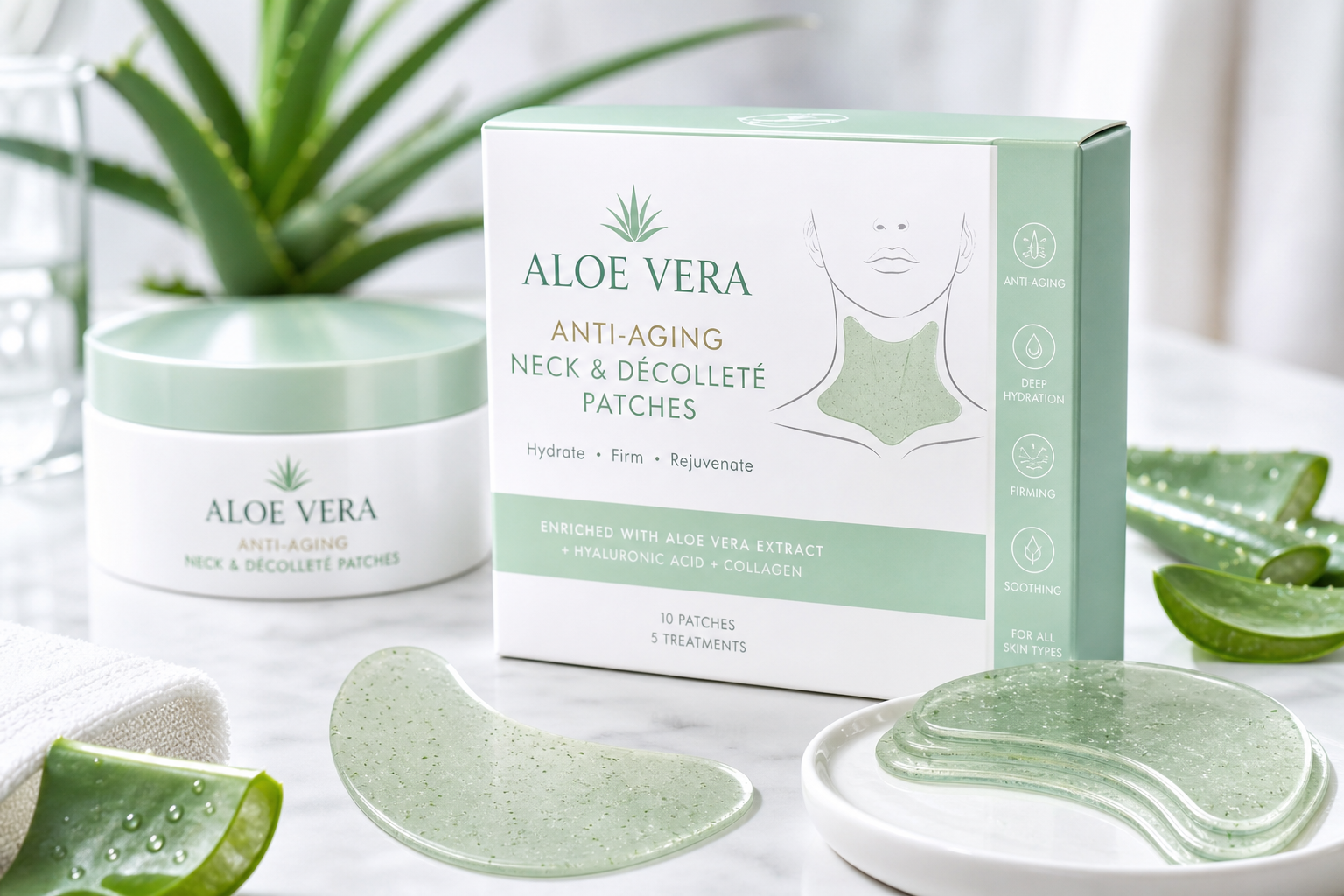 Aloe Neck & Décolleté — patchs cou
